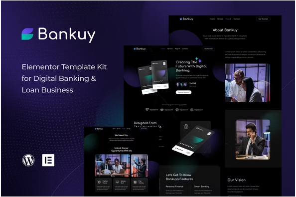 Product Image - Bankuy – Digital Banking & Business Loan Elementor Template Kit