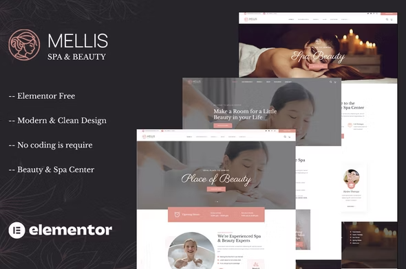 Product Image - Mellis – Beauty & Spa Elementor Template Kit