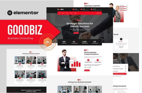 Product Image - Goodbiz – Business Consulting Elementor Template Kit