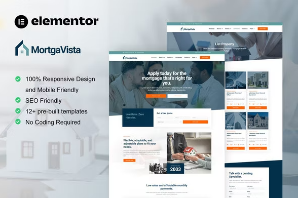 Product Image - Mortgavista – Mortgage Elementor Pro Template Kit Product Image - Mortgavista – Mortgage Elementor Pro Template Kit