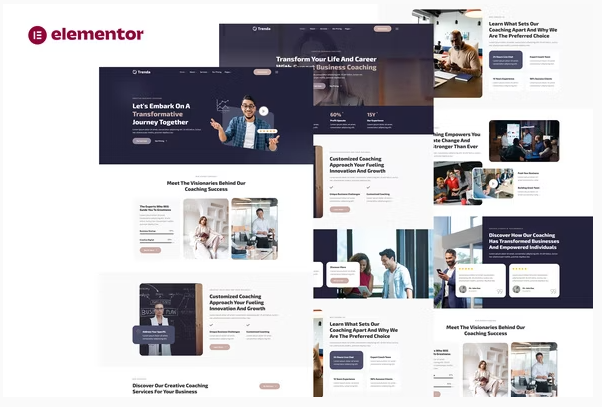 Product Image - Trenda – Creative Business Coaching Elementor Template Kit Product Image - Trenda – Creative Business Coaching Elementor Template Kit