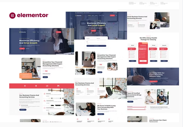Product Image - Akunta – Business Finance & Accounting Services Elementor Template Kit