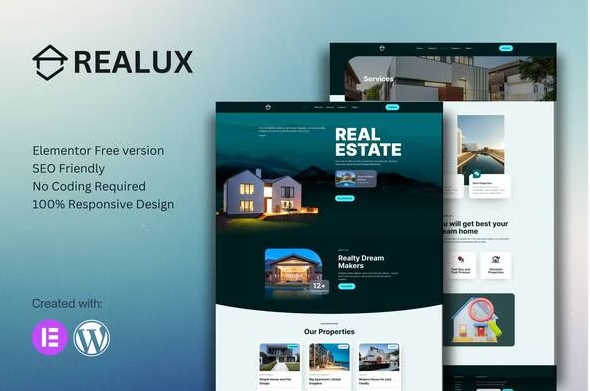 Product Image - Realux – Real Estate Elementor Template Kit