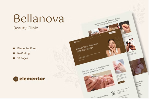 Product Image - Bellanova – Beauty Clinic Elementor Template Kit Product Image - Bellanova – Beauty Clinic Elementor Template Kit