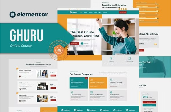Product Image - Ghuru – Online Course & Education Elementor Template Kit
