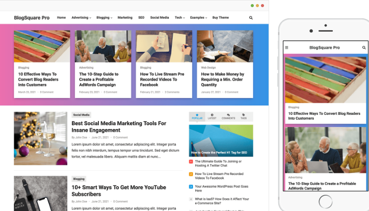 BlogSquare Pro