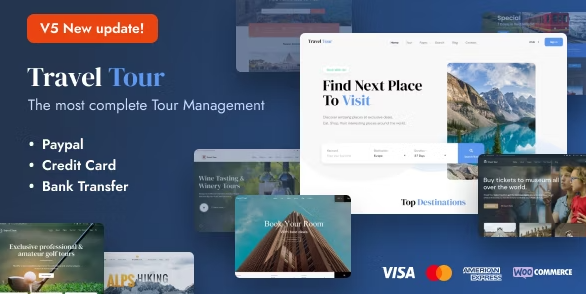 Travel Tour – Travel Booking WordPress 5.3.11