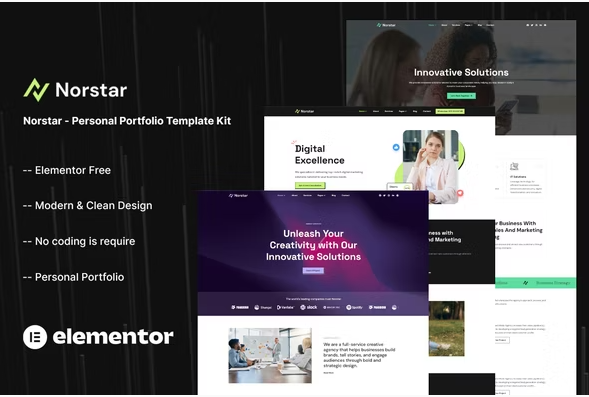 Norstar - Personal Portfolio Template Kit