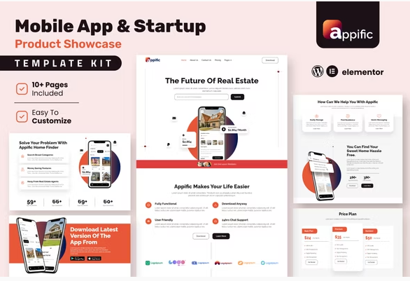 Appific - App Showcase Elementor Template Kit