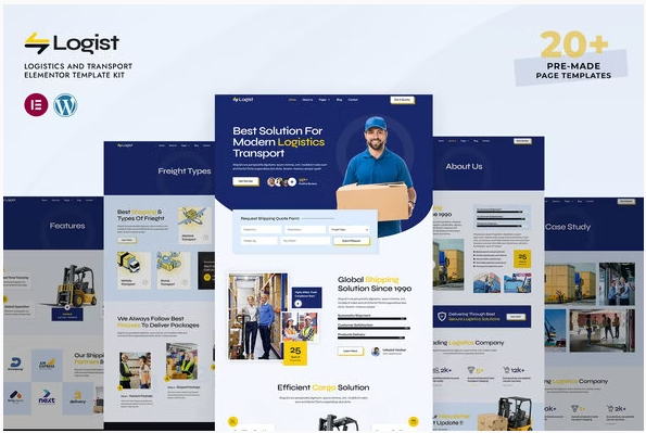 Logist - Logistics And Transport Elementor Pro Template Kit