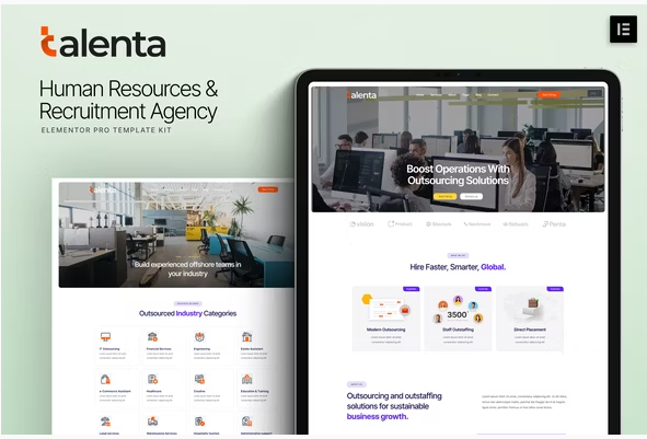 Product Image - Talenta – Human Resources & Recruitment Agency Elementor Template Kit