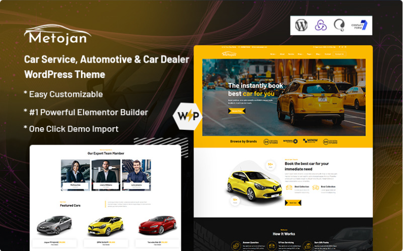 Product Image - Metojan – Car Service, Automotive & Car Dealer WordPress Theme