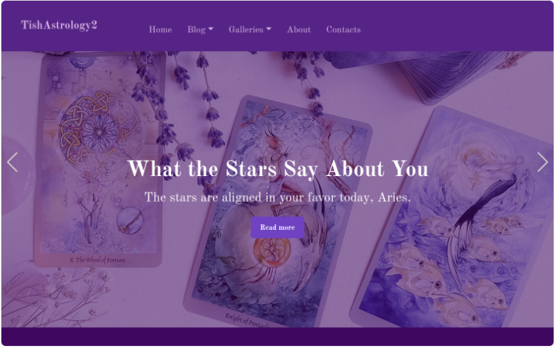 Product Image - TishAstrology2 – Astrology WordPress Theme