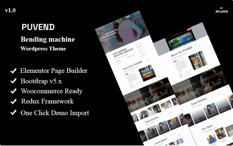 Product Image - Puvend – Vending Machine WordPress Theme WordPress Theme