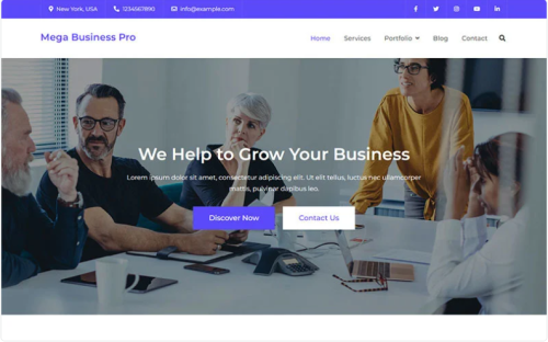 advisor ,agency, business, company, corporate, finance, multipurpose ,elementor, Mega Business Pro - Elementor Business Theme WordPress Theme