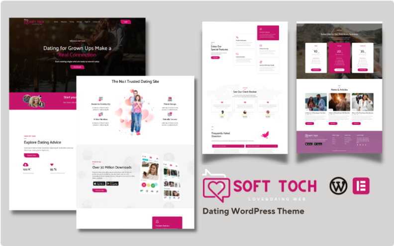 Product Image - Soft Touch – Dating & Love WordPress Theme Product Image - Soft Touch – Dating & Love WordPress Theme