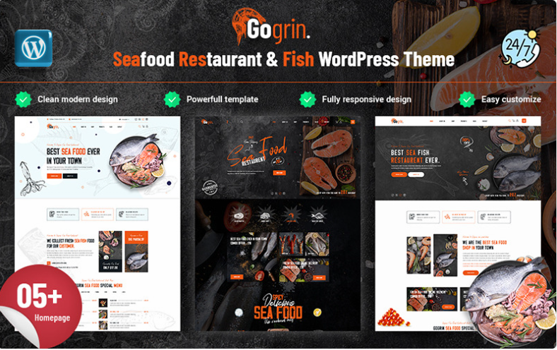 Product Image - Gogrin – Seafood & Fish Restaurant WordPress Theme