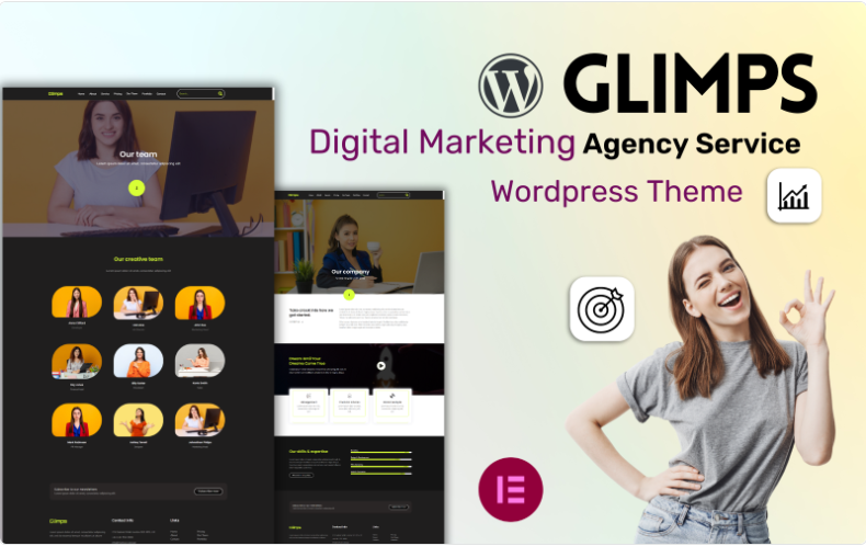 Product Image - Glimps Digital Marketing Agency WordPress Theme