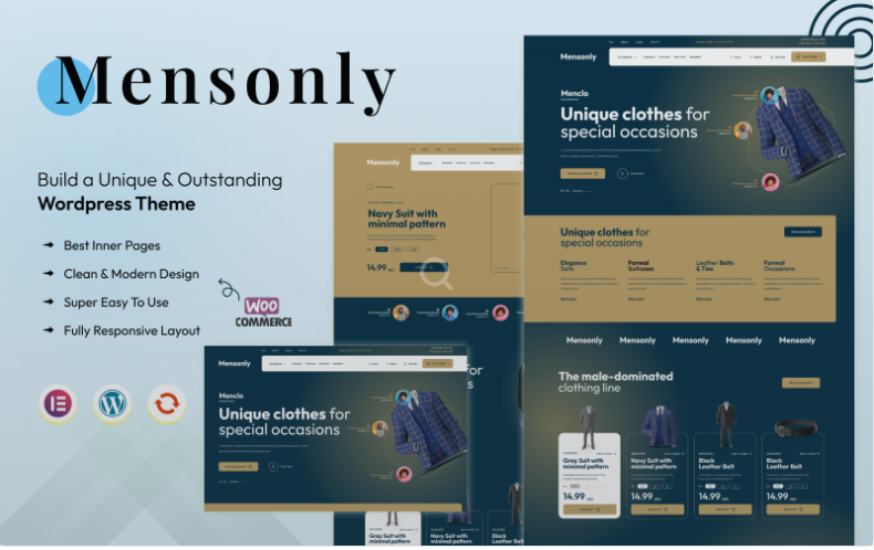 Product Image - Mensonly – The Ultimate Mens Fashion Store WordPress Theme WooCommerce Theme
