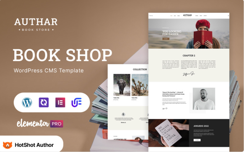 Product Image - Authar – Book Author WordPress Elementor Theme WordPress Theme