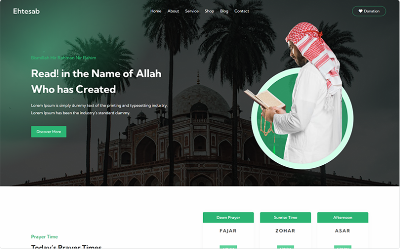 Product Image - Ehtesab – Islamic Centre and Mosque WordPress Theme