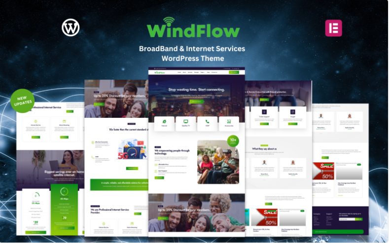 Product Image - WindFlow – BroadBand & Internet Services WordPress Theme