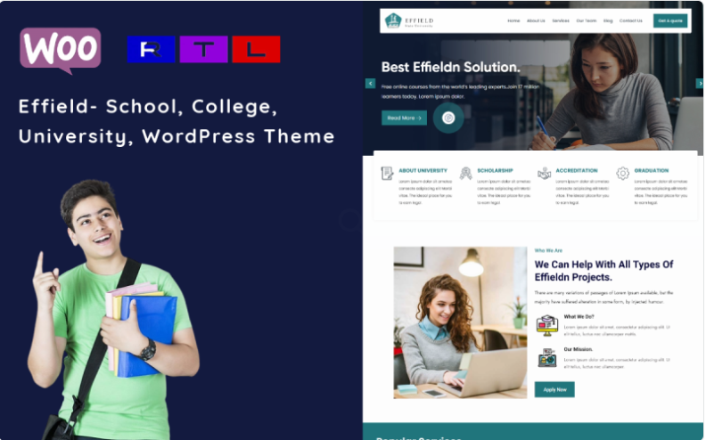 Effield- School, College, University Educational WordPress Theme