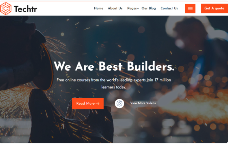 Product Image - Techtr – Welding Services WordPress Theme