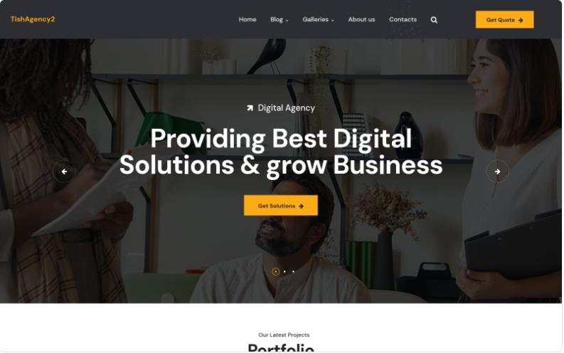 TishAgency2 - Digital Agency WordPress Theme