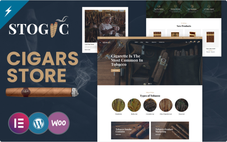 Product Image - Stogic – Cigar and Tobacco Store WooCommerce Elementor Theme WooCommerce Theme