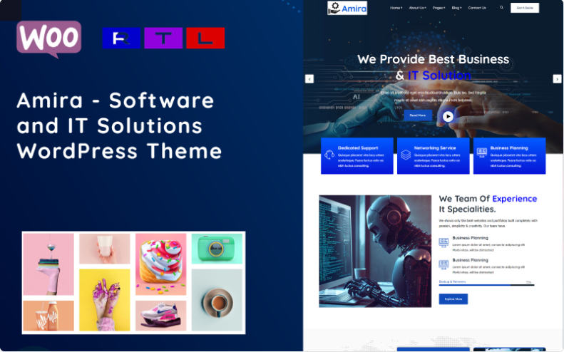 Product Image - Amira – Software and IT Solutions WordPress Theme