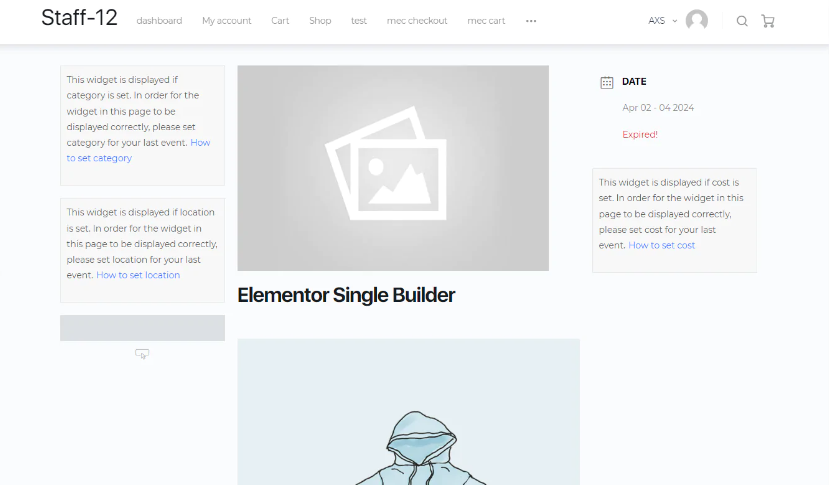 Product Image - Elementor Single Builder for MEC 1.10.1