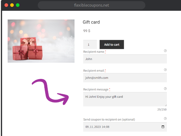WPDesk – Flexible Coupons PRO – Advanced Sending
