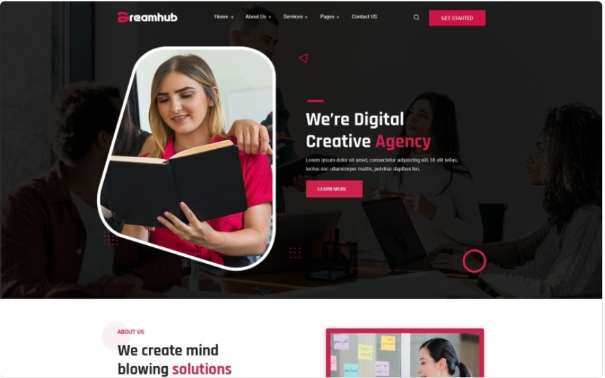 Dreamhub - Creative Agency HTML5 Template Website Template