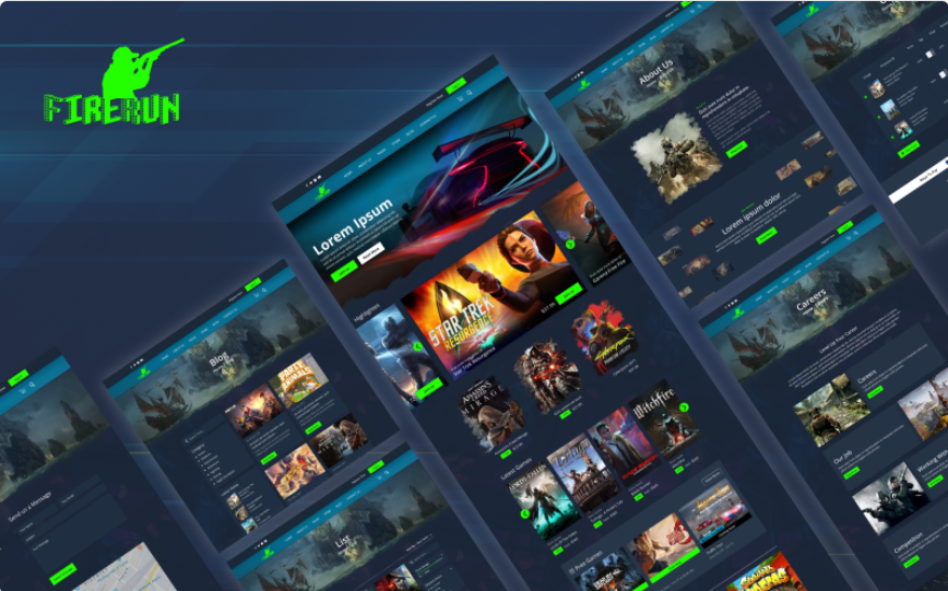 FireFun HTML Gaming Website Templates