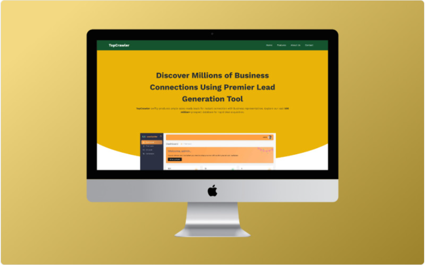 Top Crawler | Lead Generation Tool Website Template