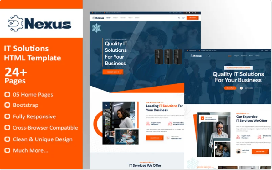 Nexus - IT Solutions HTML Template Website Template