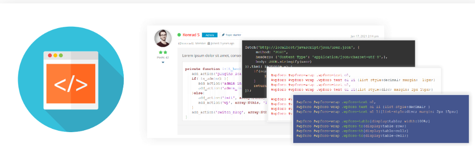 WPForo – Syntax Highlighter