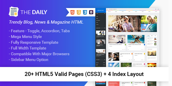 The Daily - News HTML Template