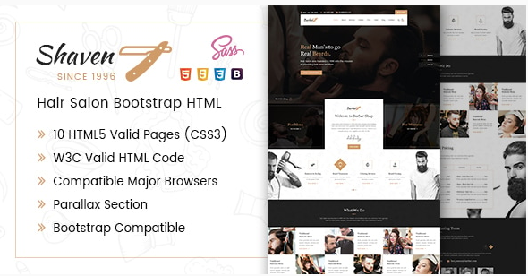 Shaven - Salon HTML Template