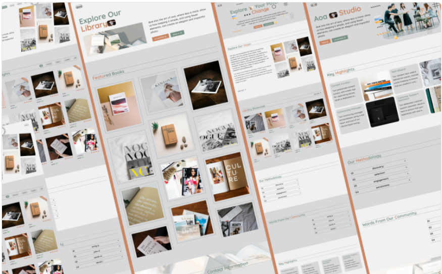 Aoa - Book Library Html Template Website Template