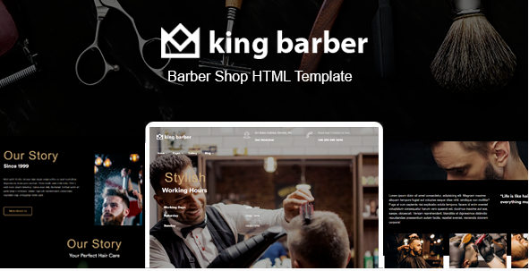 King Barber - Barber Shop Template