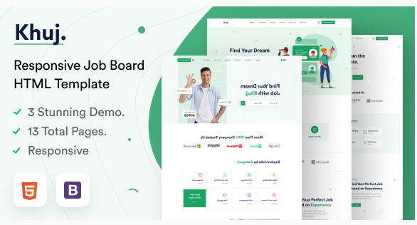 Khuj - Job Board HTML Template