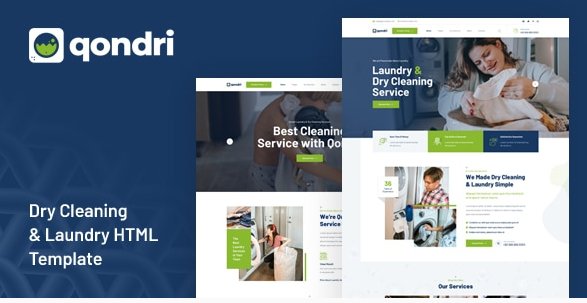 Qondri - Dry Cleaning & Laundry HTML Template