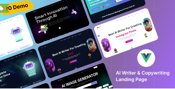 TechAI - AI Writer & Copywriting Multipurpose VUE.JS Template