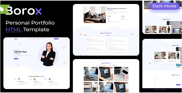 Borox - Personal Portfolio HTML Template