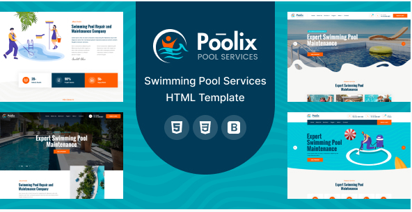 Poolix - Pool Cleaning & Renovation HTML Template