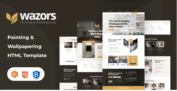 Wazors - Painting & Wallpapering HTML Template