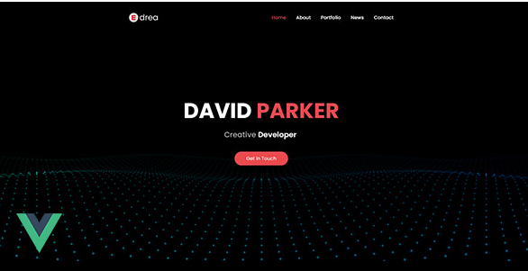 Edrea - Personal Portfolio VueJS Template