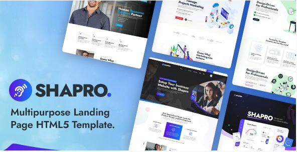 Shapro - Multipurpose Landing Page HTML Responsive
